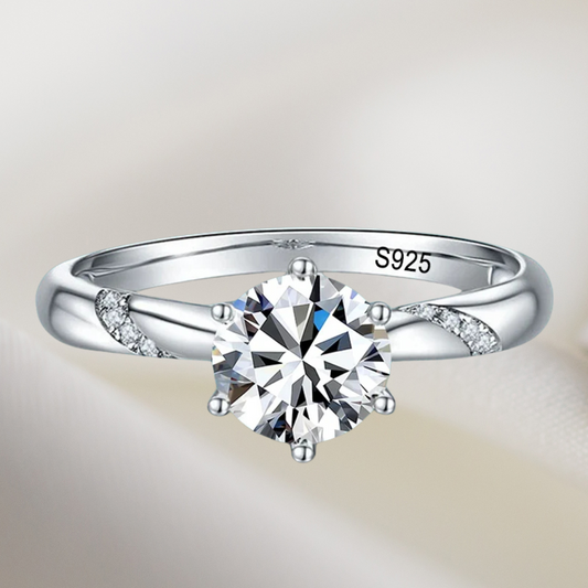 Brileon Valenique Moissanite Ring