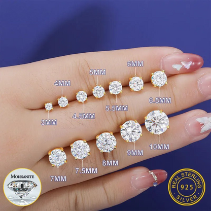 Brileon Noirette Moissanite Studs