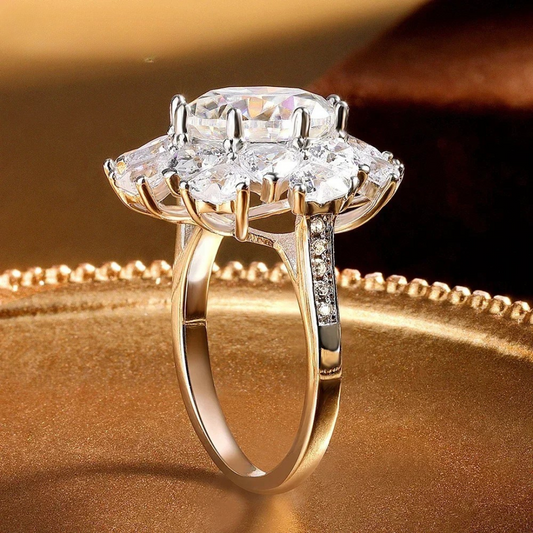 Brileon Aurorarina Luxe 5CT Ring – Moissanite or Zircon