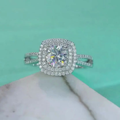 Brileon Caressa 1 Carat Moissanite Ring