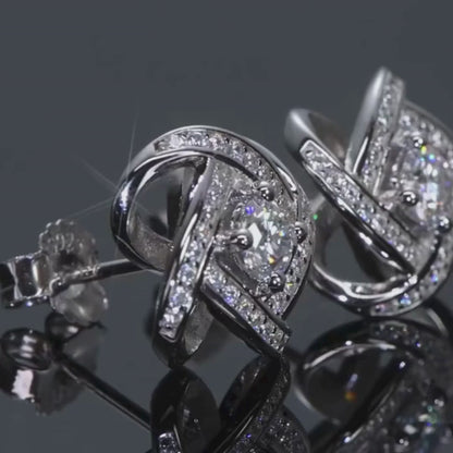 Brileon Vivienne Moissanite Flower Studs