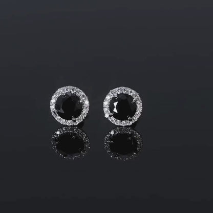 Brileon Noir Elegance Moissanite Jewelry Set
