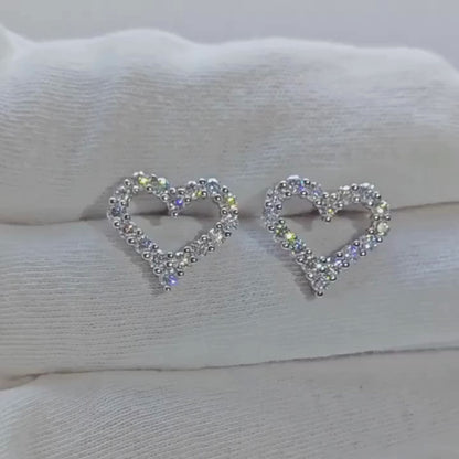 Brileon Eternal Heart Jewelry Set - Moissanite Or Zircon