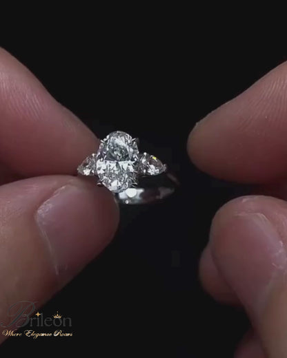 Brileon Solenne 2CT Oval Moissanite