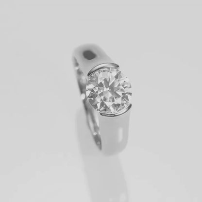 Brileon 2CT Vintage Radiance Moissanite Ring
