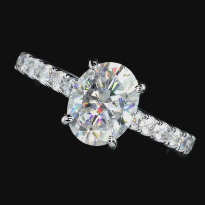Brileon Radiance 2CT Oval Moissanite Engagement Ring – Timeless Elegance ✨