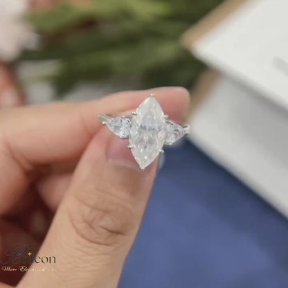 Brileon Élaris 3CT Marquise Ring