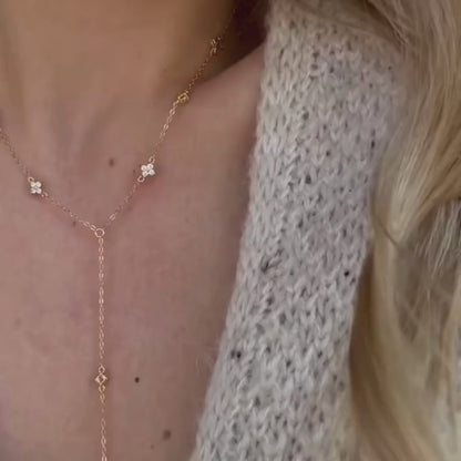 Brileon Aurelia Moissanite Tassel Necklace