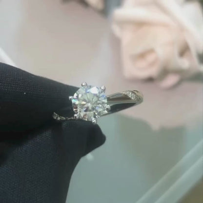 Brileon Valenique Moissanite Ring