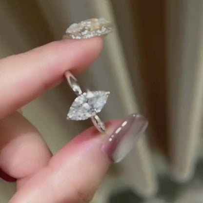 Brileon Marquessia 1–3CT Moissanite Solitaire Ring