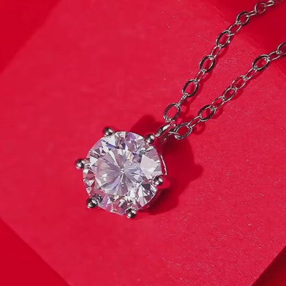 Brileon Serené Moissanite Pendant Necklace