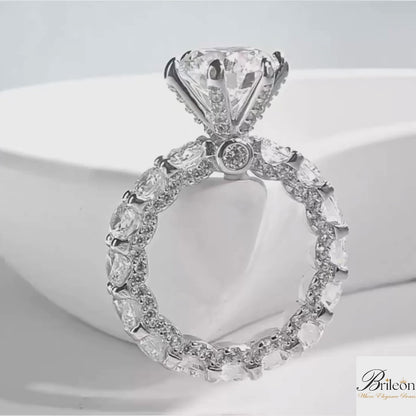 Brileon Aurielle 4CT Hidden Halo Ring