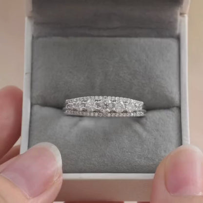 Brileon Eternara Moissanite Eternity Band