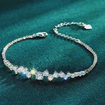 Brileon Veloura Double Chain Bracelet