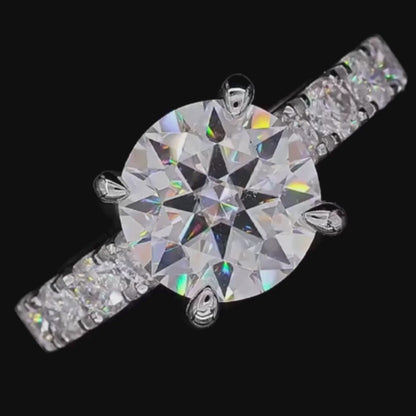 Brileon Éclora 4.3CT Moissanite Engagement Ring