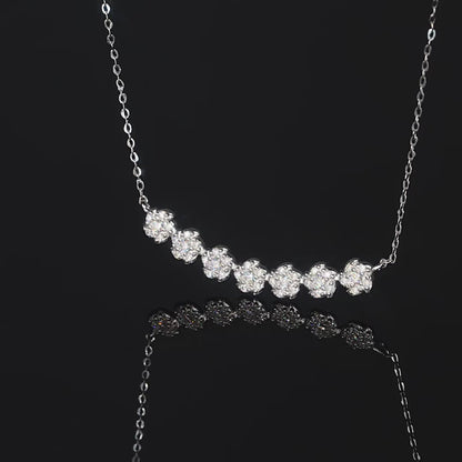 Brileon Gerbera Bloom Moissanite Necklace ✨