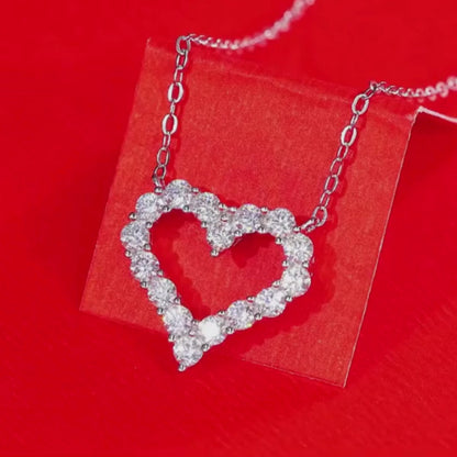 Brileon Celestia™ Heart Moissanite Pendant – A Sparkle of Love