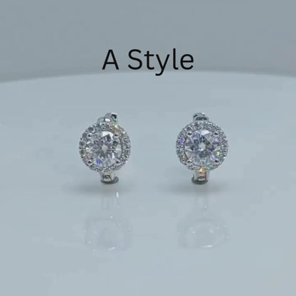 Brileon Serapha Moissanite Hoop Earrings